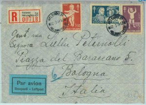 95507 - FINLAND - Postal History - REGISTERED AIRMAIL COVER  1946 - MEDICINE