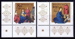 Germany 1994 Christmas Complete Mint MNH Set SC B773-B774