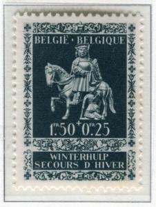 BELGIUM;   1942 early Winter Relief issue fine Mint hinged 1.50Fr. value