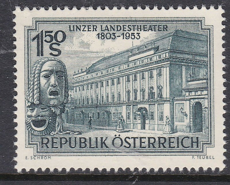 AUSTRIA ^^^^^^1953  sc# 589 KEY  mint LH  $$@ ta 1441ostt