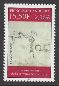 Andorra French 2000 National Archives VF MNH (530)