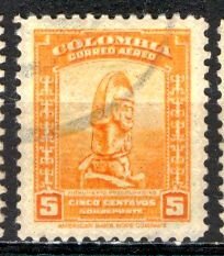 Colombia; 1948: Sc. # C151: Used Single Stamp