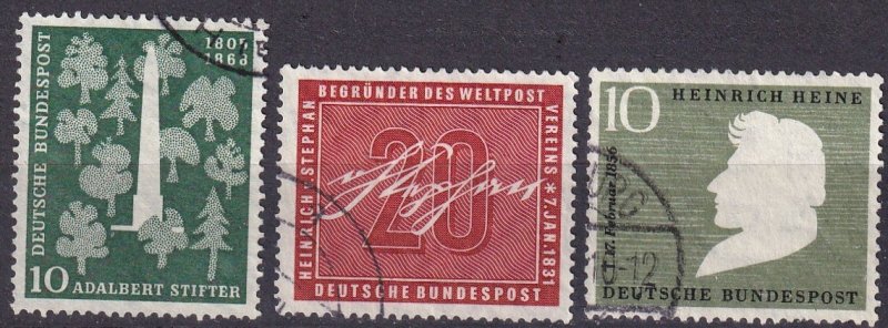 Germany #735, 738, 740 F-VF Used CV $6.60  (Z5400)