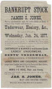 1877 - Ladies' Underwear Bankruptcy Sale - Ephemera 1063