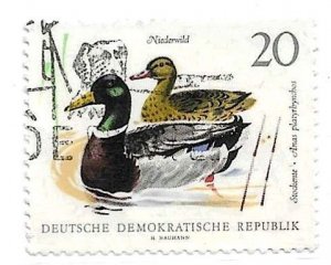 GERMAN DEMOCRATIC REPUBLIC - 1968 - DUCKS - BIRDS - Used - 20 -