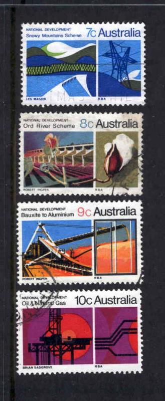 Australia - 1970 - National Development set of 4 used.