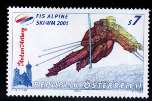 Austria Scott 1834 MNH** 2001 Alpine Skiing  stamp