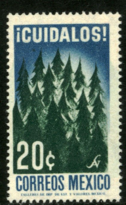 MEXICO 963, 20¢ Tree Day MINT, NEVER HINGED. VF.