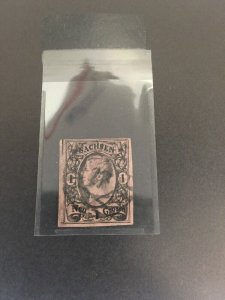 Saxony Michel #9B Used (SCV=$10) 