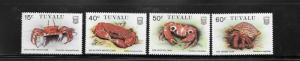 CRABS - TUVALU #348-351  MNH