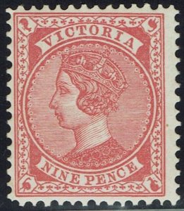 VICTORIA 1899 QV 9D WMK V/CROWN SG TYPE W85