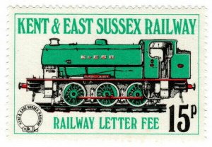 (I.B) Kent & East Sussex Railway : Railway Letter Fee 15p