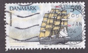 Denmark # 988, Training Ship, Used, 1/3 Cat.