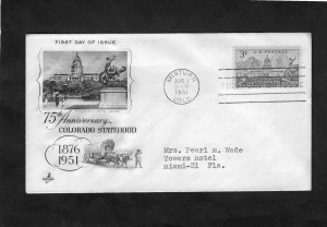 1001 Colorado, FDC ArtCraft addressed