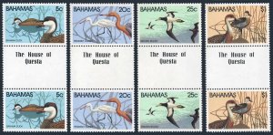 Bahamas 492-495 gutter, MNH. Mi 482-485. Birds 1981. Ducks, Reddish egret,Booby.