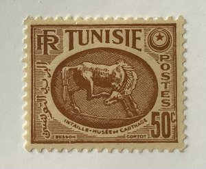 Tunisia 1950 Scott 214 used -50c, Horse, Carthage Museum