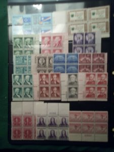 United States (30 Diffrent plateblocks)