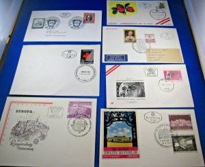 AUSTRIA FIRST DAY COVERS - LOT OF 14  1965 THRU 1991     (CA-1)