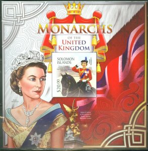 SOLOMON ISLANDS 2013 MONARCHS OF THE UNITED KINGDOM SOUVENIR SHEET IMPERF