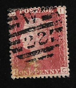 Great Britain 1864 - U - Plate #198 - Scott #33B *