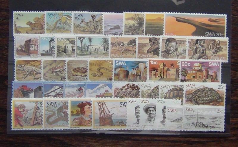 South West Africa 1976 to 1983 Fauna DIscoveries Animals Salt Tortoises etc MNH