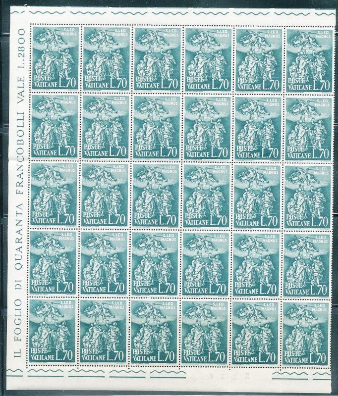 VATICAN 1961 Centenary Pope Leo Blocks MNH 90 Stamps AG2920