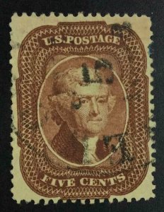 MOMEN: US STAMPS #28 USED VF LOT #72886*