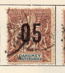 Dahomey 1912 Early Issue Fine Used 05 Surcharged 153770