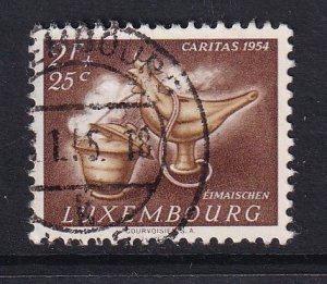 Luxembourg   #B183  used 1954 Caritas 2fr