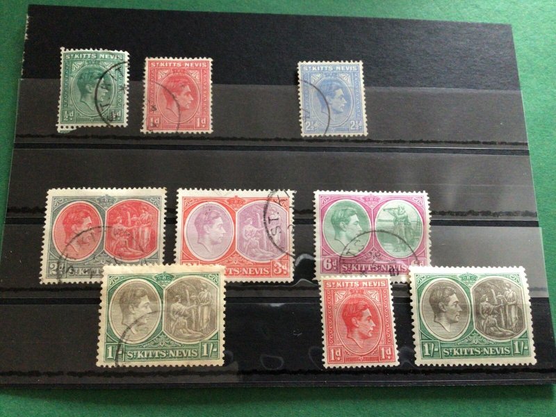 Saint Kitts  Nevis  mounted mint &  used  vintage Stamps  Ref 61954 