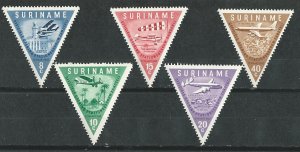 Suriname # 277-81  Airport Inauguration    (5) Mint NH