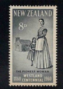 New Zealand Scott 332 Pioneer Woman MH* stamp