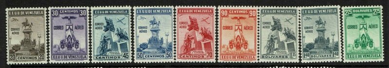 Venezuela SC# C127-C135, Mint Never Hinged - S12365