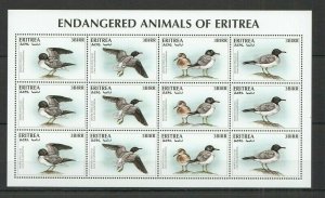 B1593 Eritrea Birds Gulls Fauna Endangered Wild Animals Of Eritrea 1Sh Mnh