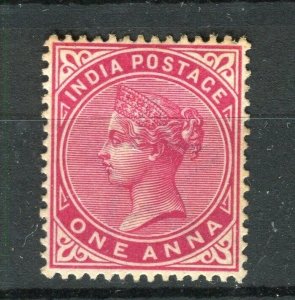 INDIA; 1890s early classic QV issue Mint hinged 1a. value