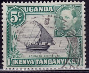 Kenya, Uganda & Tanganyika, 1935, Dow on Lake Victoria, 5c, sc#47, used