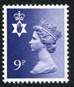 SGNI26ey 1978 N I regional 9p deep violet u/m with variety phosphor omitted