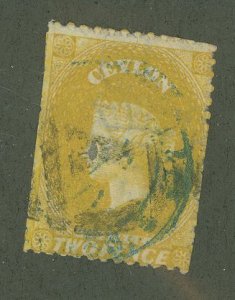 Ceylon #49d (e) Used Single