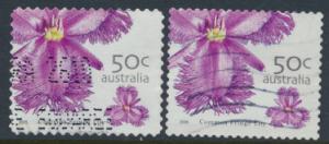 Australia  SC# 2399 & 2403 Used  Common Fringe Lily please see details
