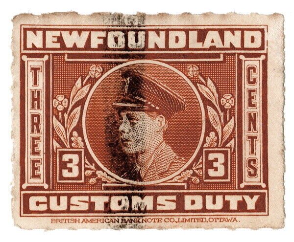 (I.B) Canada Revenue : Newfoundland Customs Duty 3c