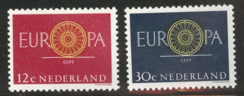 Netherlands Scott 385-386 MNH** Europa 1960 set
