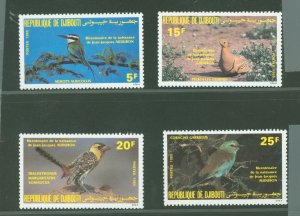 Djibouti #590-93  Single (Complete Set) (Fauna)