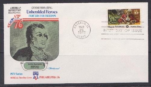 1561 Haym Salomon Unaddressed Fleetwood FDC