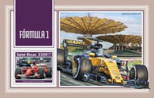 Guinea-Bissau - 2018 Formula 1 Racing - Stamp Souvenir Sheet GB18203b