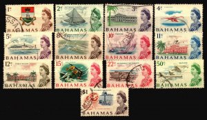 Bahamas Used Scott 252 - 264 short set