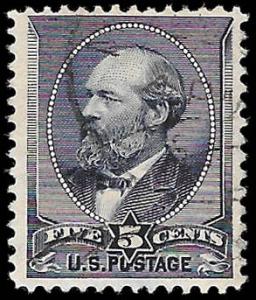 1888 US SC # 216 USED  FVF  NH ng  FACE FREE  CANCEL- SOUND