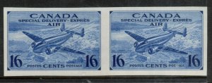 Canada #CE1a Extra Fine Never Hinged Imperf Pair 