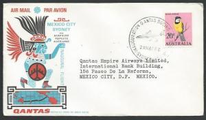 AUSTRALIA 1966 Qantas first flight cover to Mexico........................52299A 