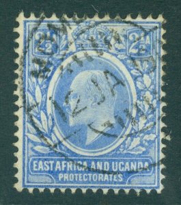 SG 4 East Africa & Uganda protectorate 1903-04. 2½a blue. Very fine used CAT £55