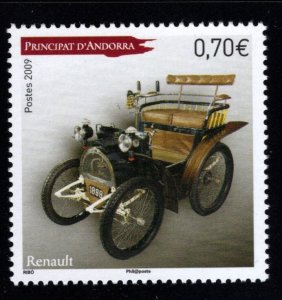 (French) Andorra Scott 654 MNH** Renault stamp